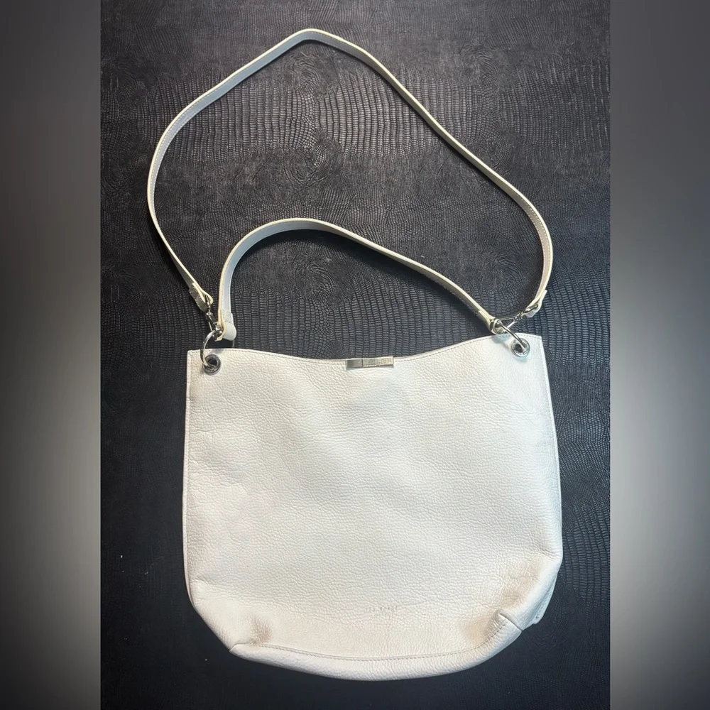 White Leather Ted Baker Crossbody Purse - Picture 1 of 11